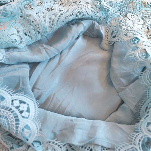 NEW! Calypso St. Barth Women's Magnolia Lined Lace Dress Medium Blue Sz S/M $365 - Picture 11 of 12